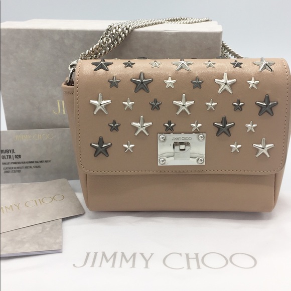 Jimmy Choo Leather Mini Metal Star Convertible Bag - Picture 15 of 16